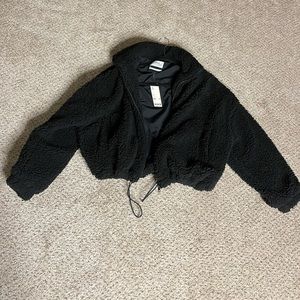 Urban Outfitters fleece crop jacket